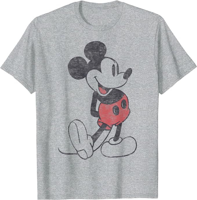 Disney Mickey & Friends Mickey Mouse Vintage Portrait T-Shirt | Amazon (US)