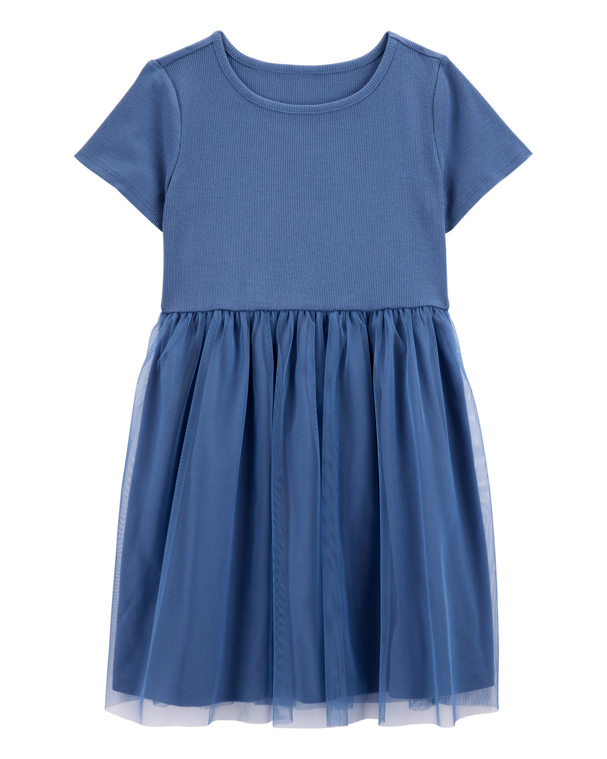 Kid Solid Short-Sleeve Dress - Navy | Carter's Inc