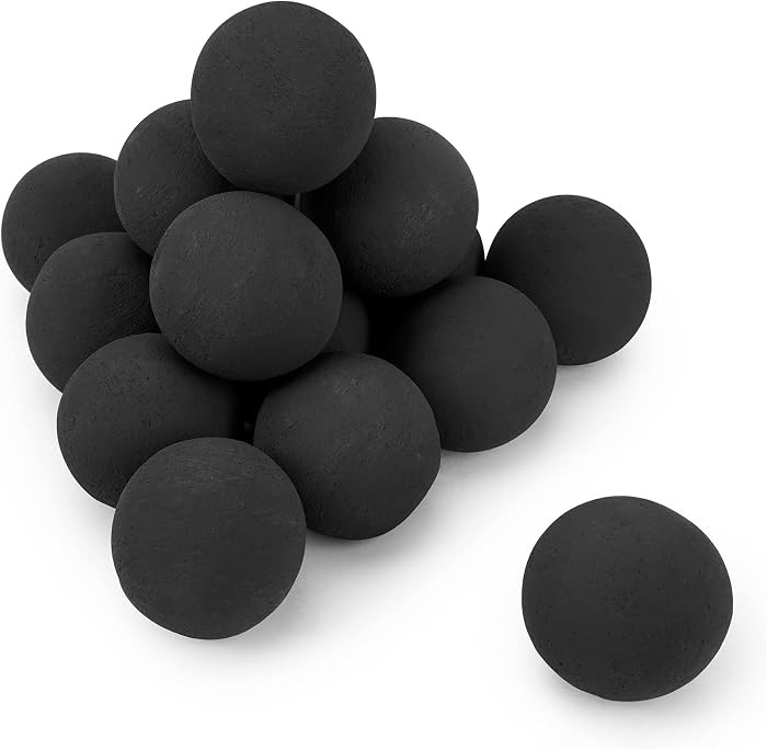 Stanbroil Ceramic Balls - 3\u201d Round Fire Stones for Fire Pit Fire Bowl and Fireplace - Set of... | Amazon (US)