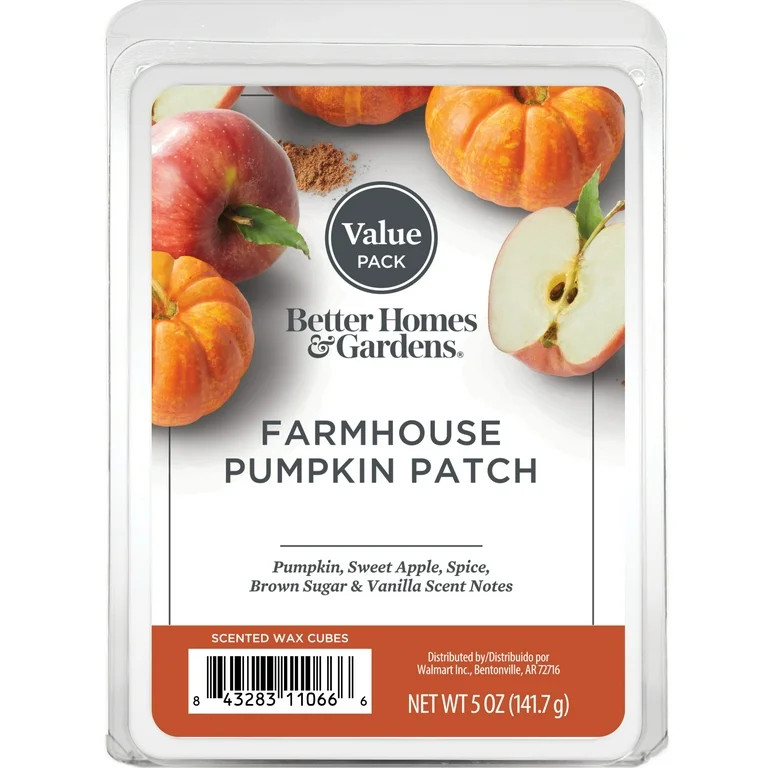 Farmhouse Pumpkin Scented Wax Melts, Better Homes and Gardens, 5 oz (Value) | Walmart (US)