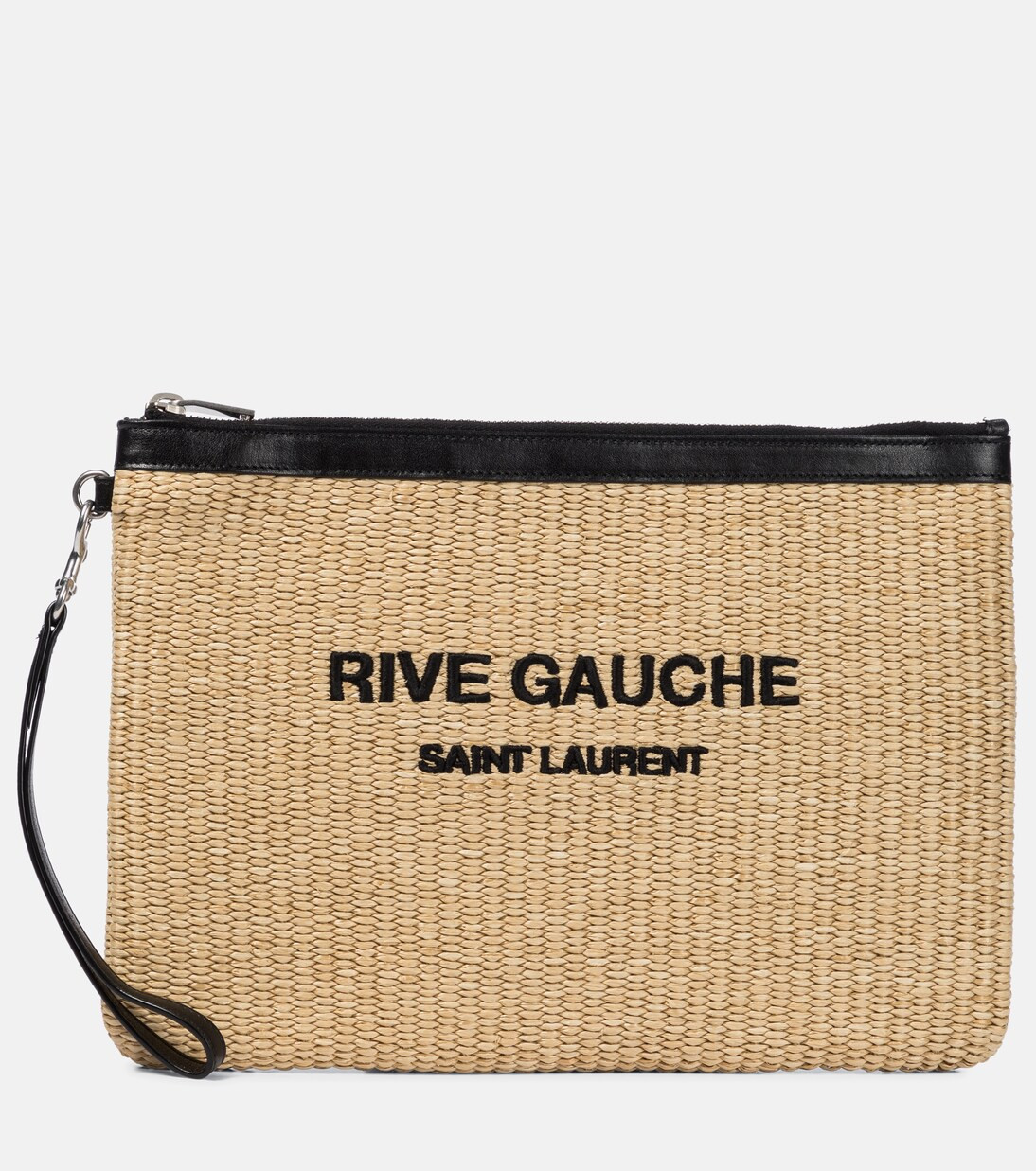 Rive Gauche raffia pouch | Mytheresa (UK)