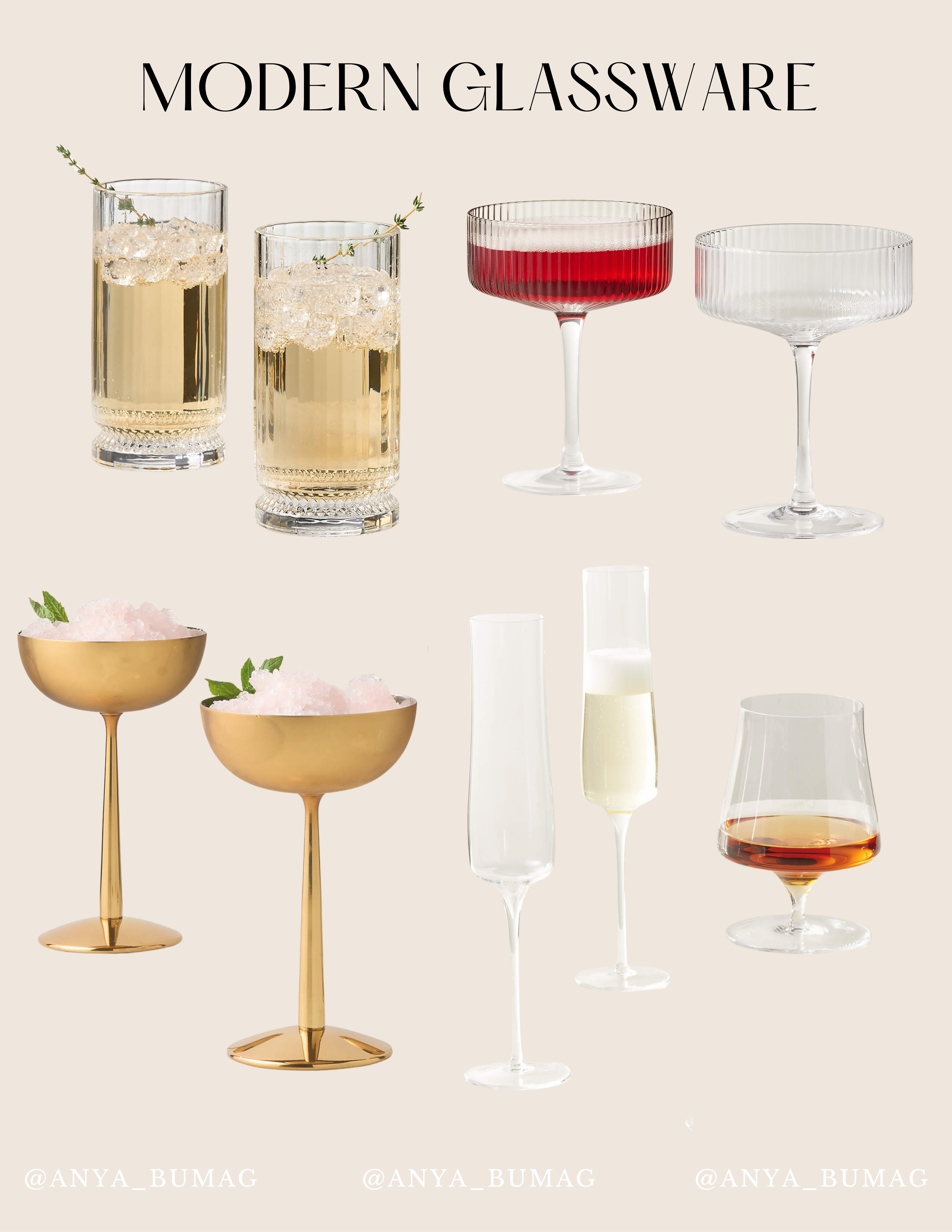Modern Glassware 

 #LTKHoliday #LTKU #LTKFamily