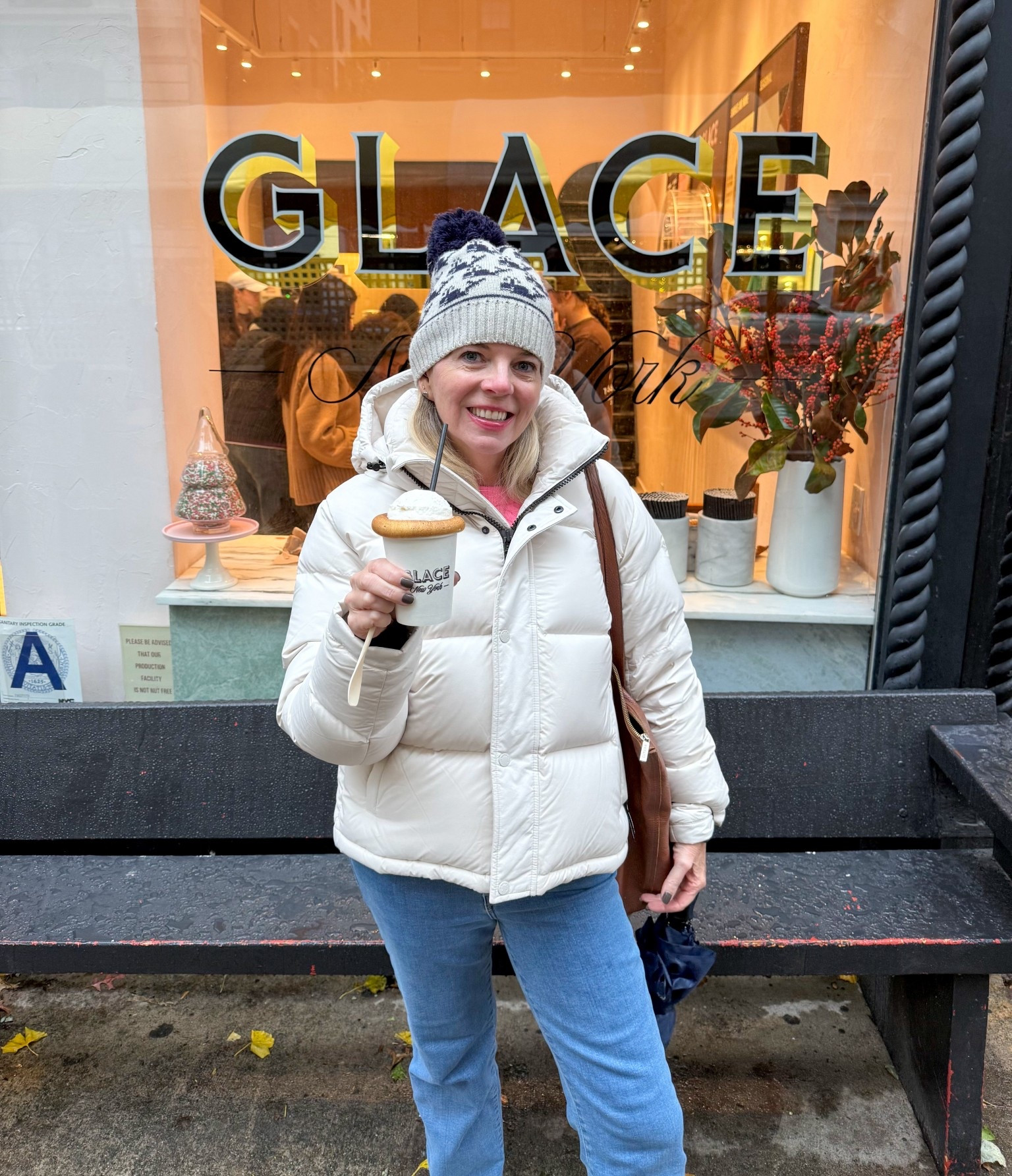 Outfit for testing the viral hot chocolate in NYC on a cold day❄️

#LTKootd #LTKTravel #LTKOver40