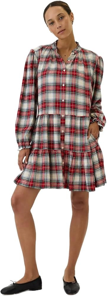 GAP Women's Long Sleeve Flannel Dress | Amazon (US)