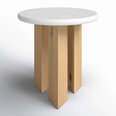 Jadzia Nightstand in Light Oak/White | Wayfair North America
