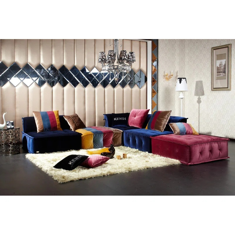 Shiro 5 - Piece Modular Upholstered Reversible L-Sectional | Wayfair North America