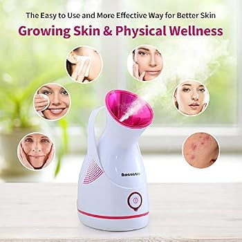 Amconsure Facial Steamer - Nano Ionic Facial Steamer Warm Mist Moisturizing Face Steamer Home Sau... | Amazon (US)