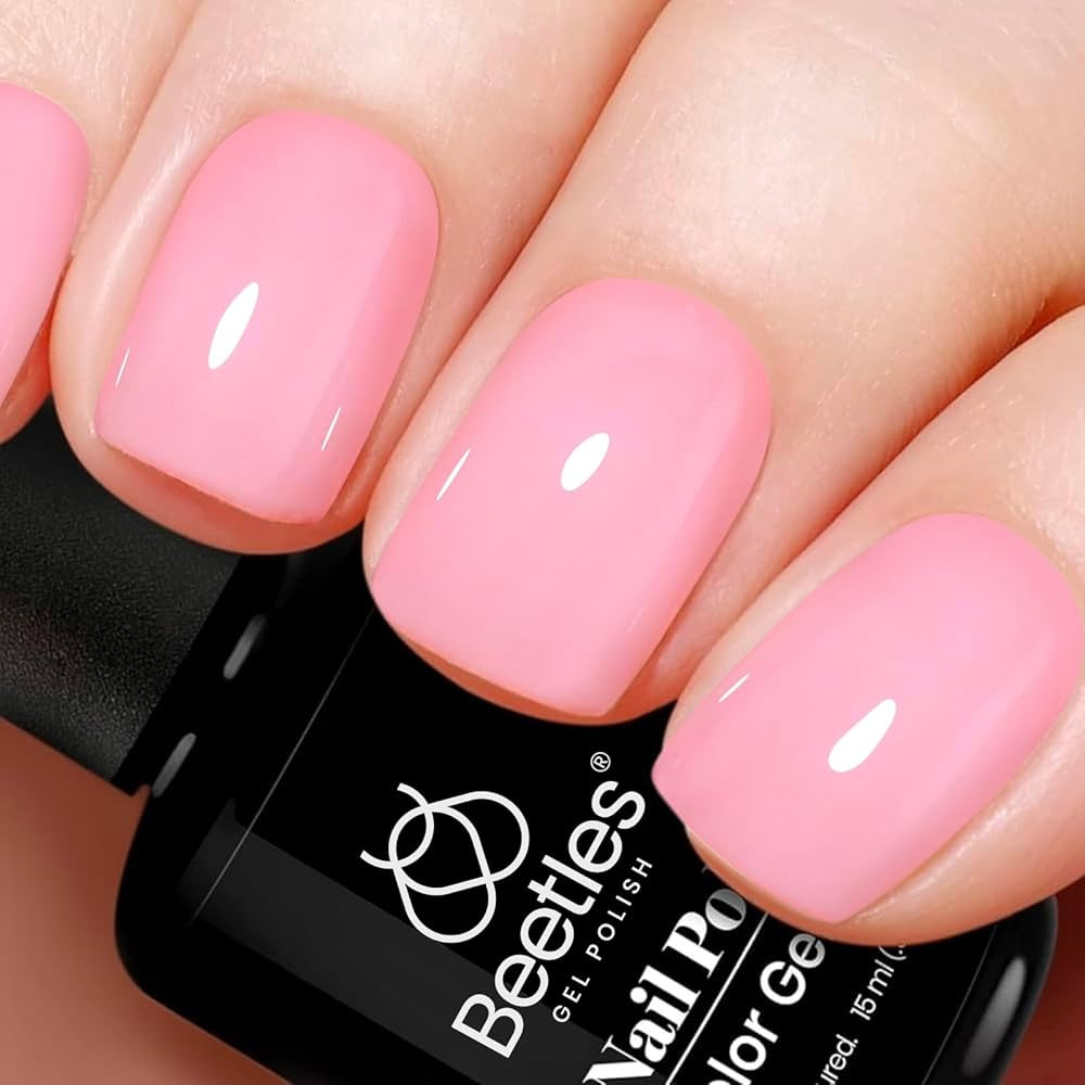 Beetles Pink Gel Nail Polish 15ml 0.5 Fl Oz Neutral Sheer Pink Gel Polish First Love pink Colors ... | Amazon (US)