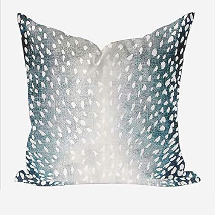 JeanLowell Antelope Aqua Pillow Cover with Zipper Square Euro Sham or Lumbar Pillow Cushion Pillo... | Amazon (CA)