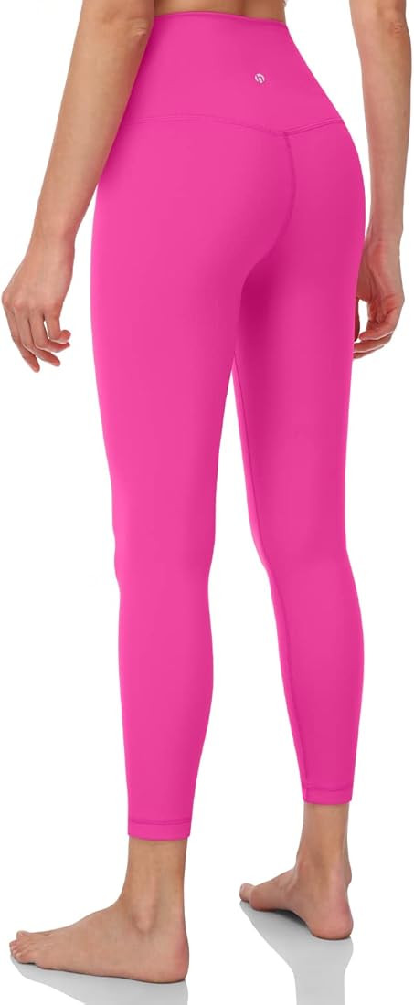 HeyNuts Pure&Plain 7/8 Athletic Leggings for Women, Buttery Soft Tummy Control Workout Pants 25'' | Amazon (US)