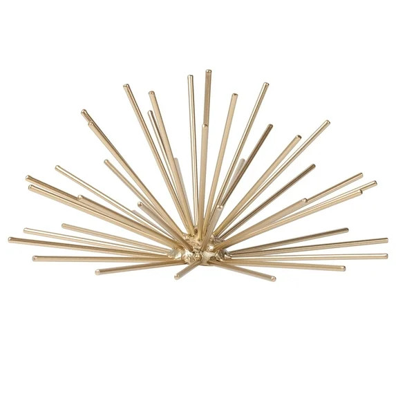 Mainstays 7.95" x 3.86" Gold Orb Metal Wall or Tabletop Decorative Figurine | Walmart (US)