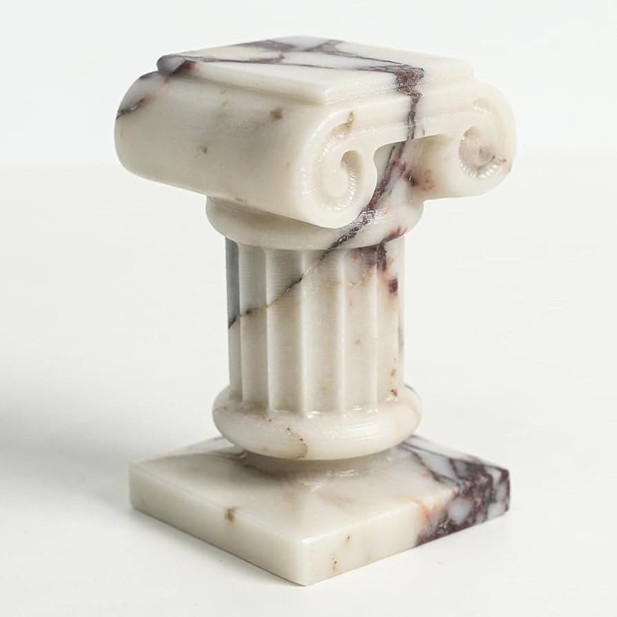 Marble Roman Pillar Statues Small Sculpture Decor for Coffe Table, Decorative Pillar for Living R... | Amazon (US)