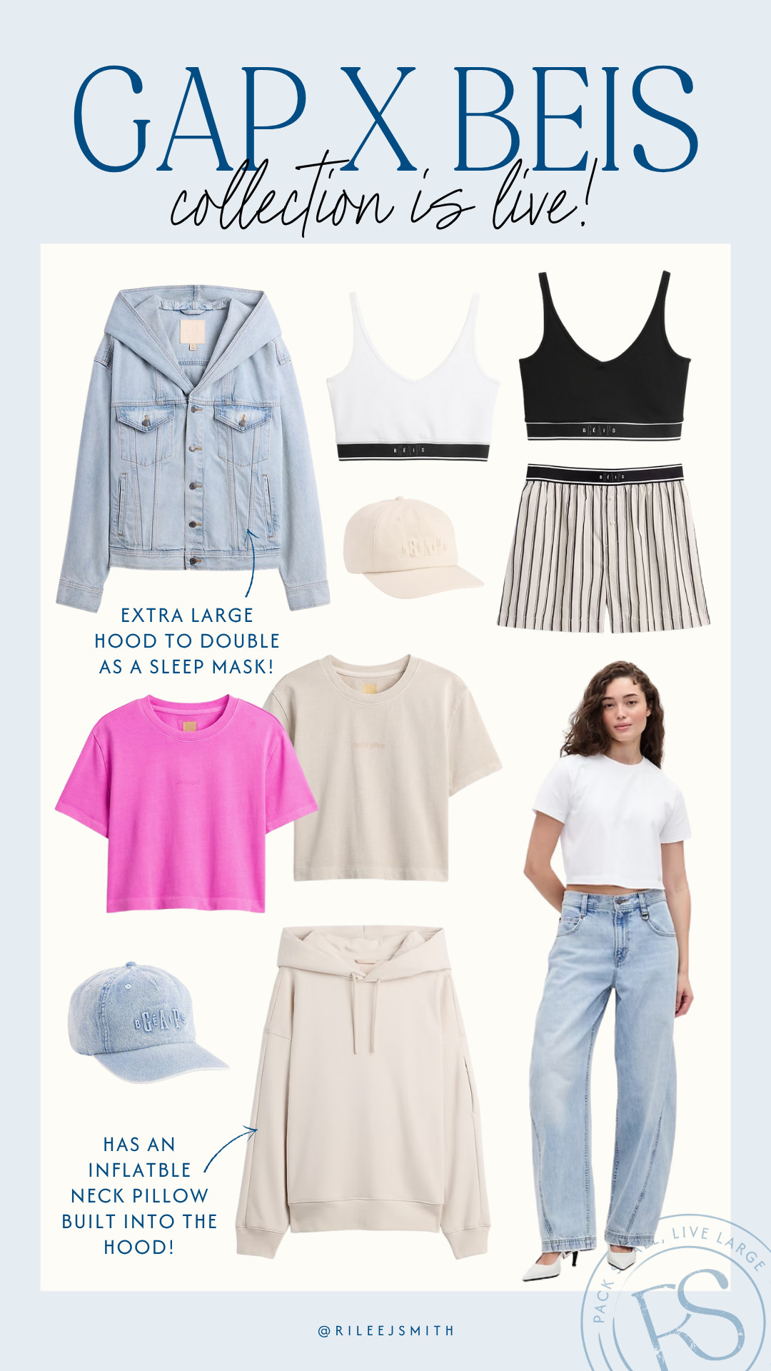 The Gap x Beis collection just went LIVE! Featuring denim blue luggage + smart travel clothing options. This limited edition collection is going to go fast 💙 

 

#LTKStyleTip #LTKTravel #LTKItBag