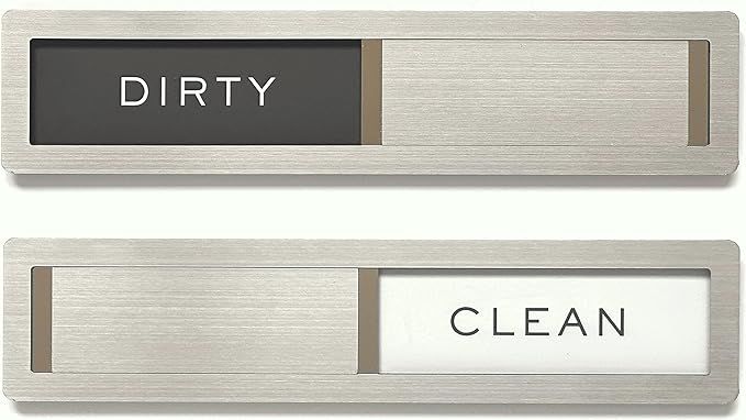 Kubik Letters Premium Stainless Steel Dishwasher Magnet Sign - Kitchen Organizers and Storage - M... | Amazon (US)