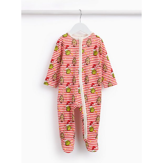 Christmas Grinch Sleepsuit 3-6 months | Tu Clothing