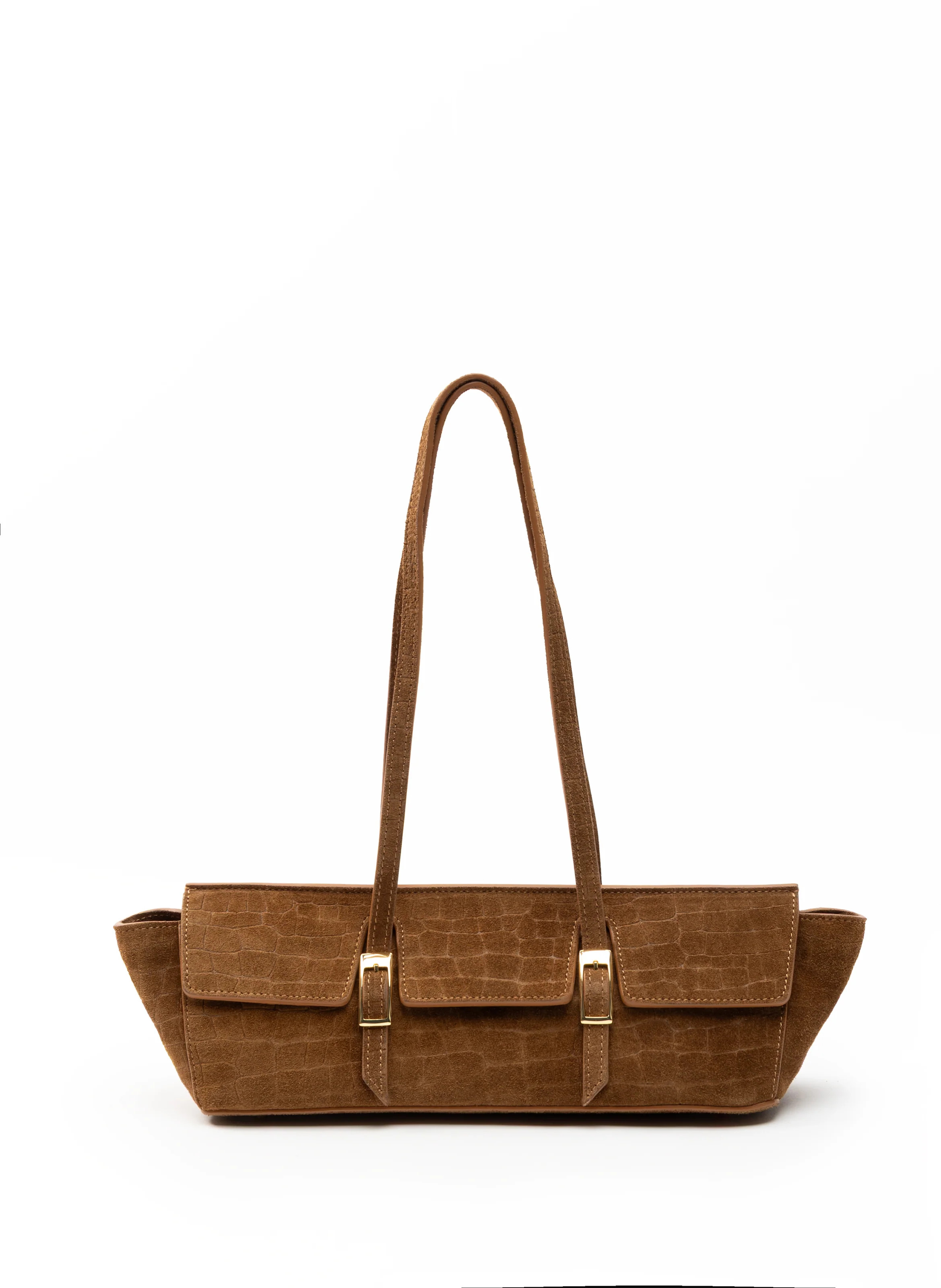 Le Bateau Croco Suede Cognac | Elleme