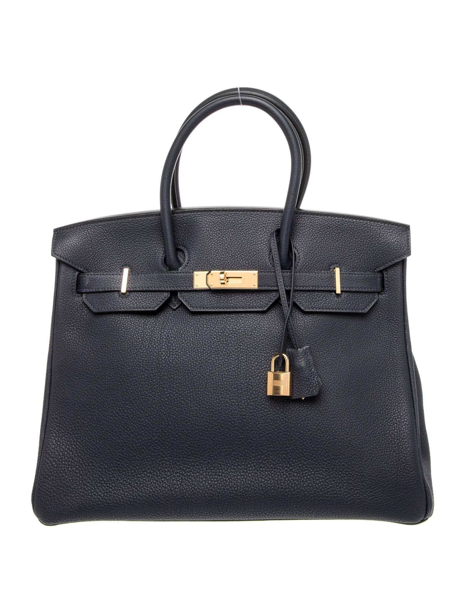Hermès Togo Birkin 35 - Blue Handle Bags, Handbags - HER815920 | The RealReal | The RealReal