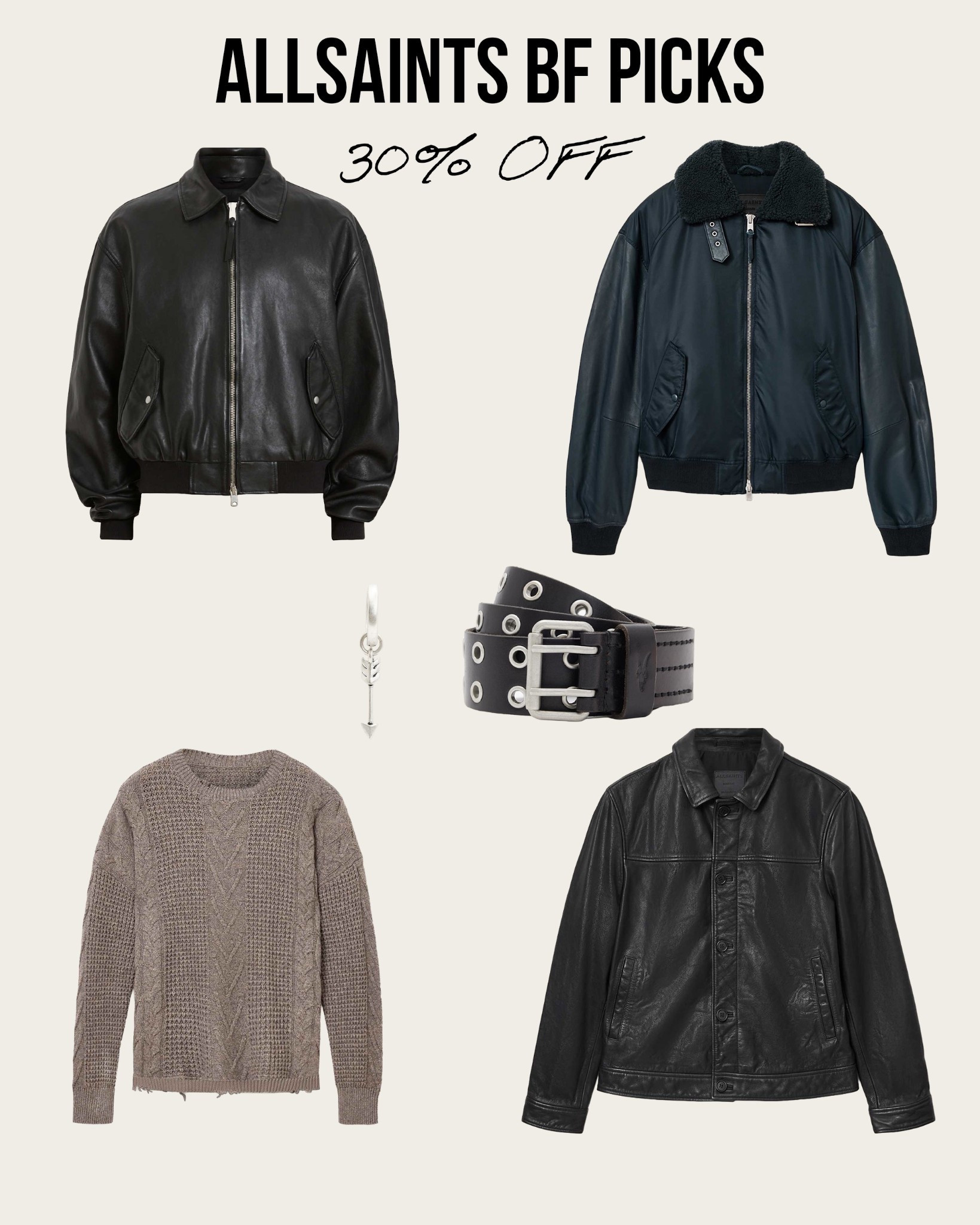 Allsaints Black Friday Picks 30% off site wide 

#LTKGiftGuide #LTKCyberWeek #LTKootd