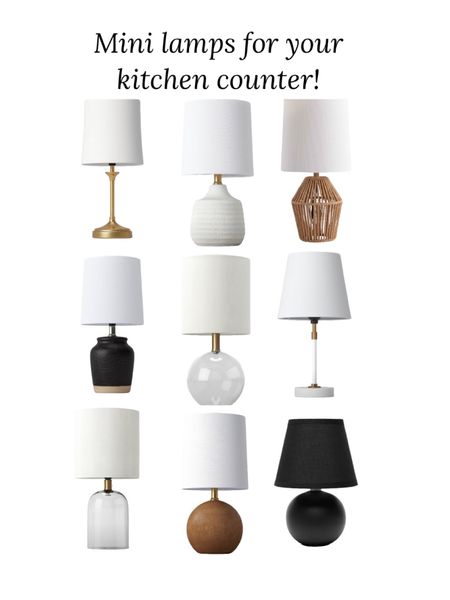 Kitchen lamp. Mini lamp. Small lamp. Kitchen decor. Kitchen counter decor. Traditional decor. Modern decor. Eclectic decor. Modern organic. Coastal decor  

#LTKunder50 #LTKstyletip #LTKhome