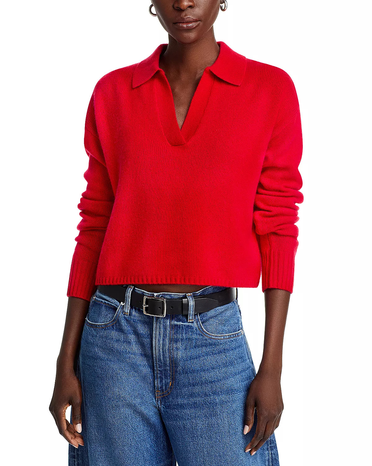 Cashmere Long Sleeve Polo Sweater - 100% Exclusive | Bloomingdale's (US)