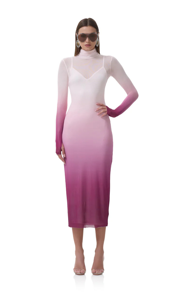 Shailene Dress - Mauve Ombre | ShopAFRM