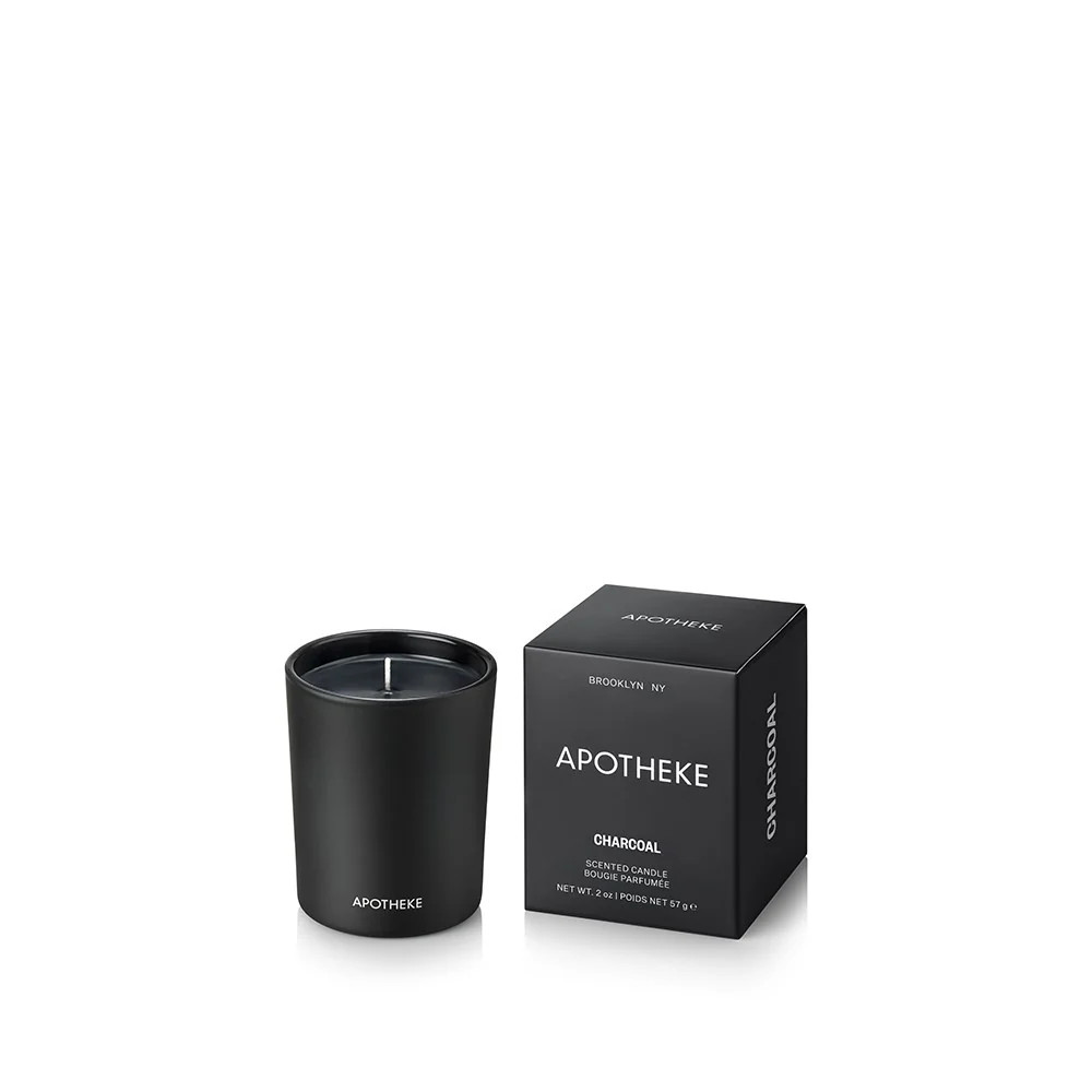 Charcoal Votive Candle | Apotheke Co