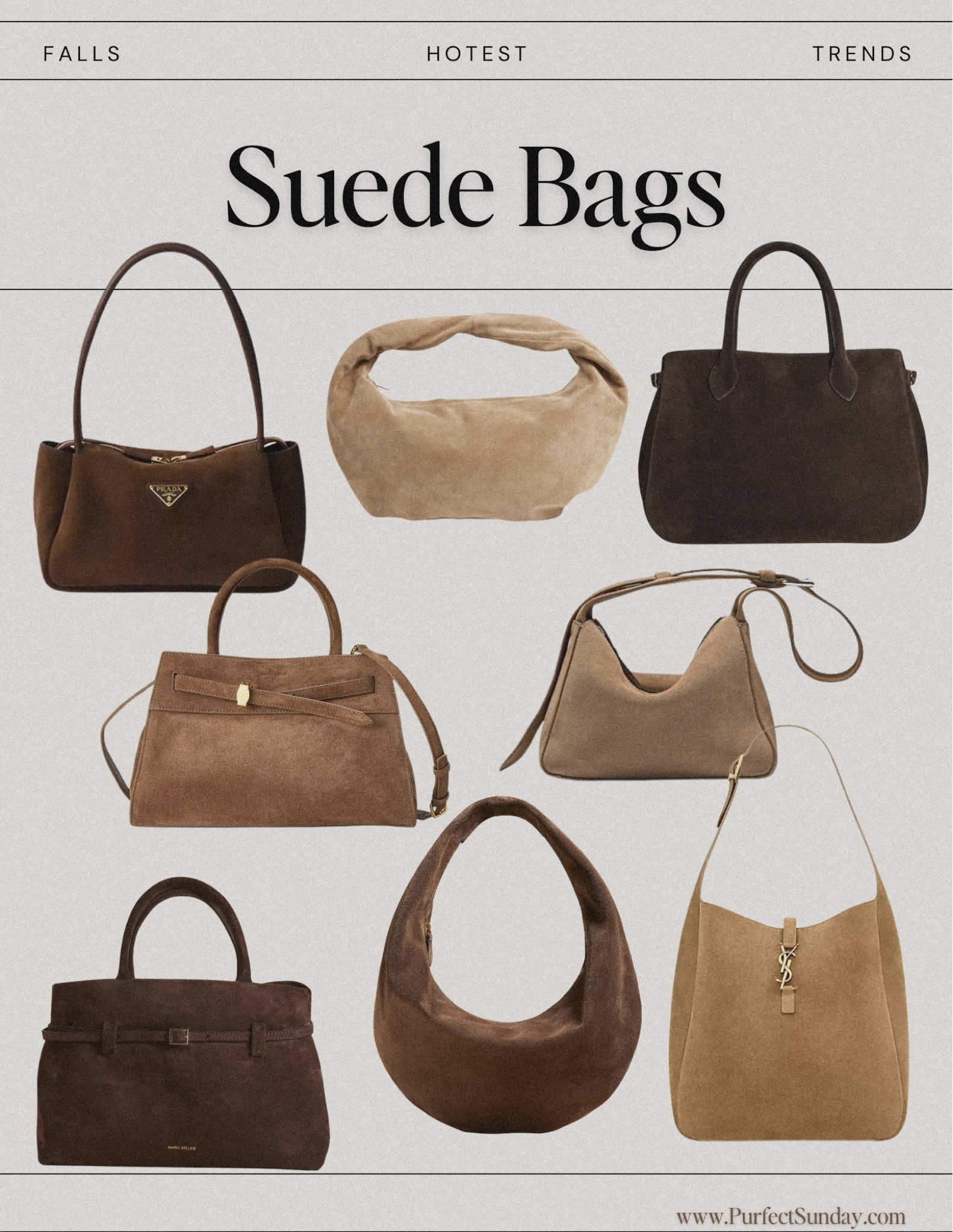 Beautiful Suede Bags are one of Falls hottest Trends! 🍂🤎🧸

Suede purse, suede bag, suede tote suede Prada bag, suede ysl purse suede Khaite bag 

#LTKNYFW #LTKStyleTip #LTKItBag