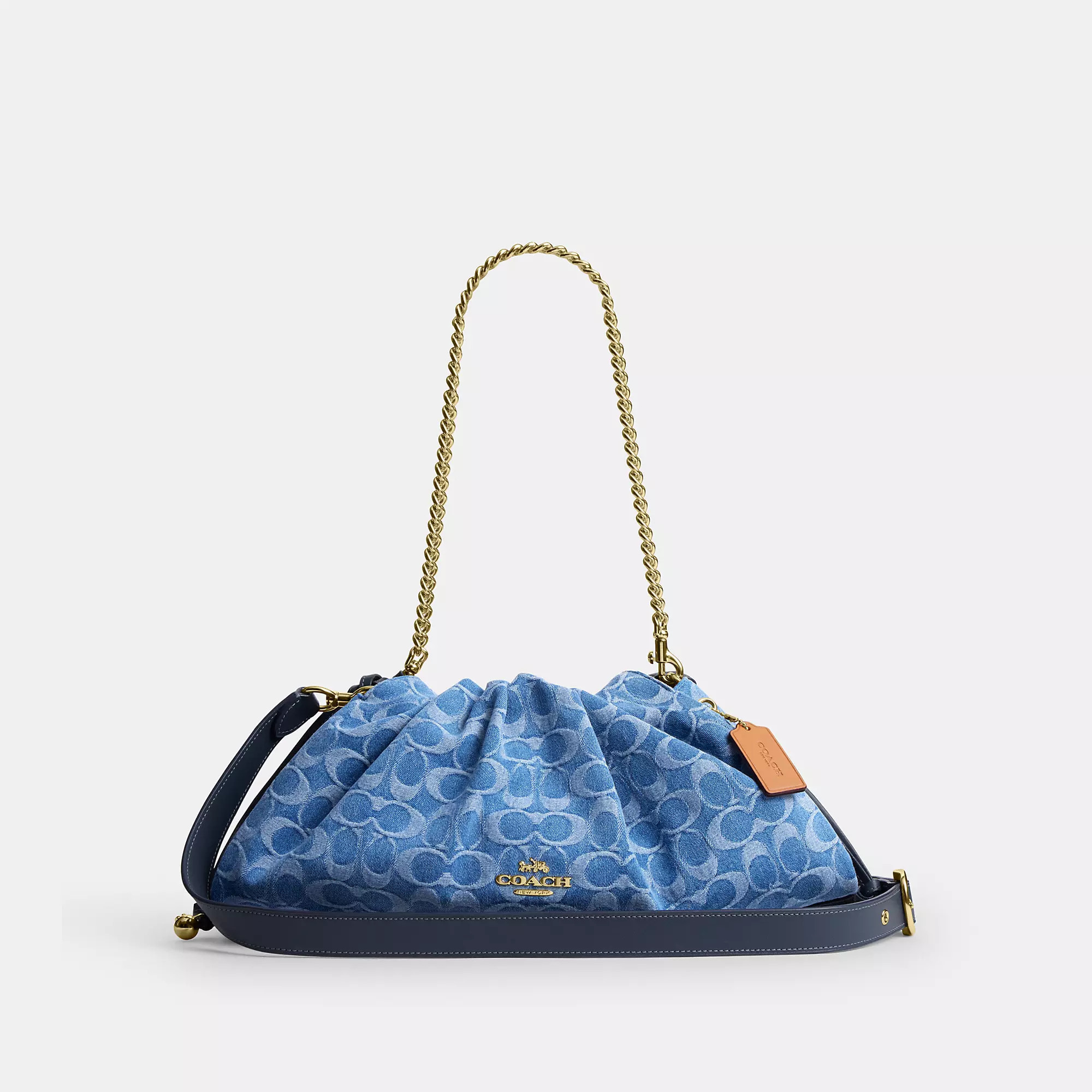 Coach Outlet Faye Large Shoulder Bag In Signature Denim | Shop Simon