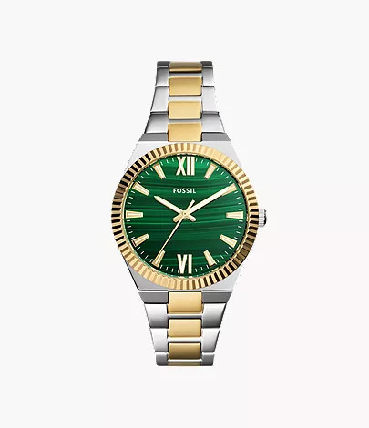 Scarlette Three-Hand Two-Tone Stainless Steel Watch | Fossil (US)