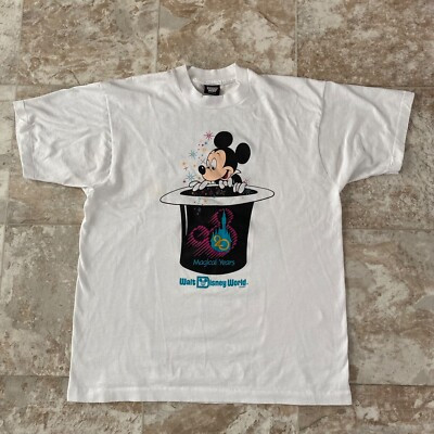 Vintage Walt Disney World 20th Anniversary T Shirt Mickey Burger King Size XL  | eBay | eBay US