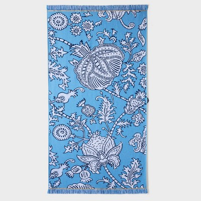 Floral Vines Beach Towel Blue - Roller Rabbit x Target | Target