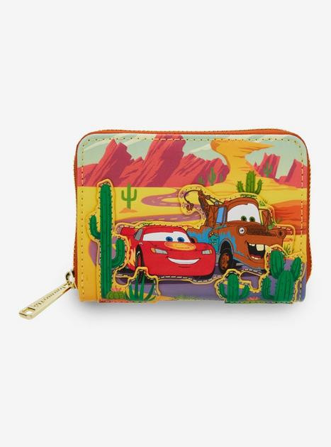 Loungefly Disney Pixar Cars Lightning McQueen and Mater Zip Wallet — BoxLunch Exclusive | BoxLunch