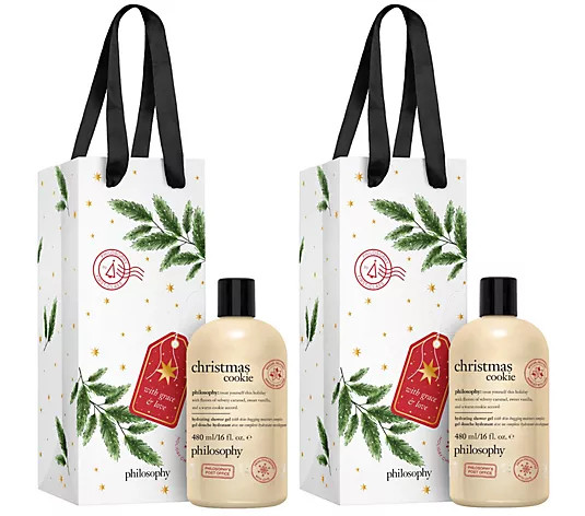 philosophy 16 oz. holiday special edition shower gel duo - QVC.com | QVC