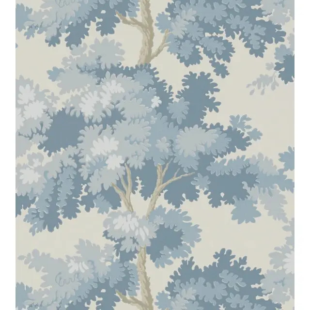 Sandberg for The House of Scalamandré Raphael Wallcovering, Light Blue | Chairish