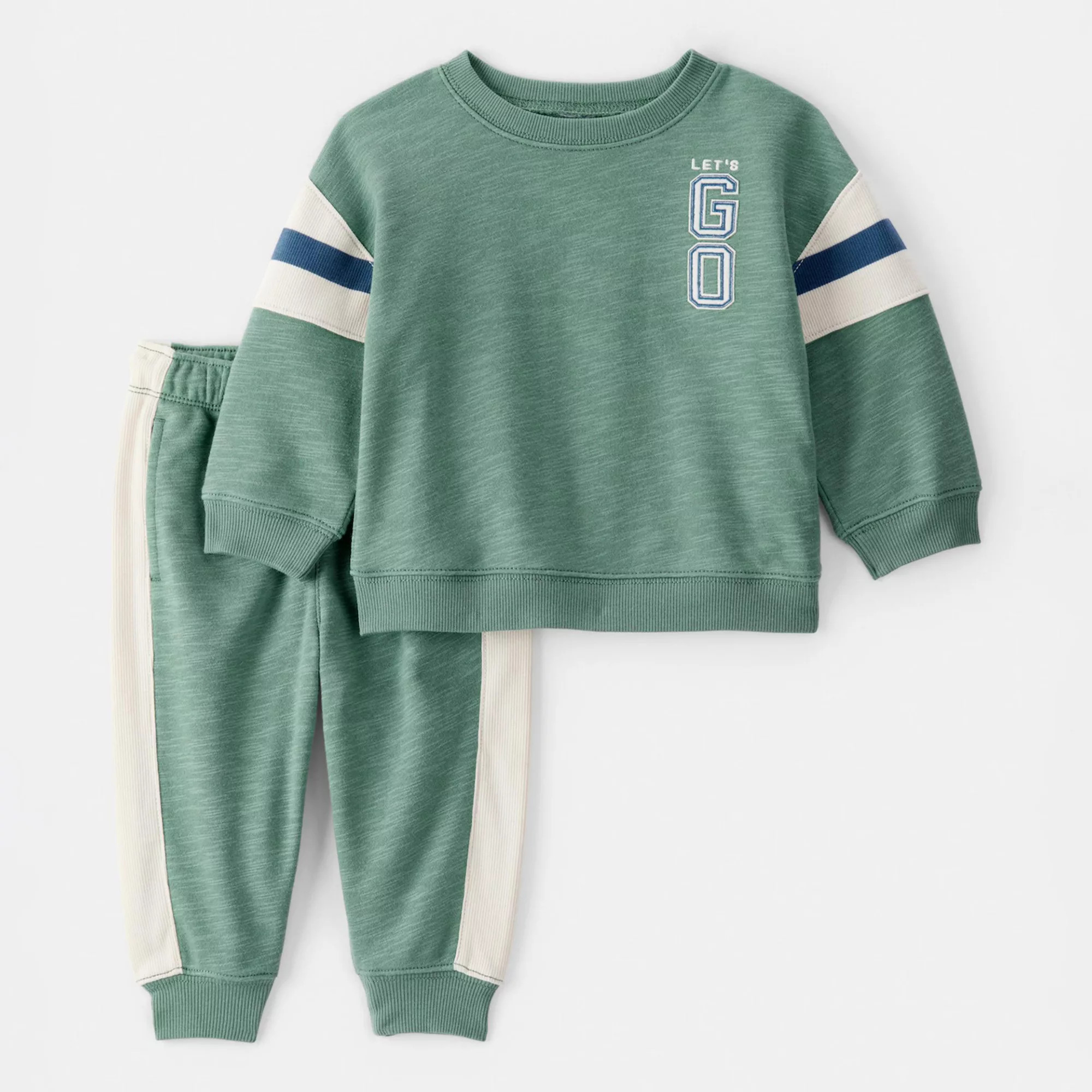 Baby Boy Carter's 2-Piece French Terry Sweatshirt & Pull-On Jogger Set | Kohl's
