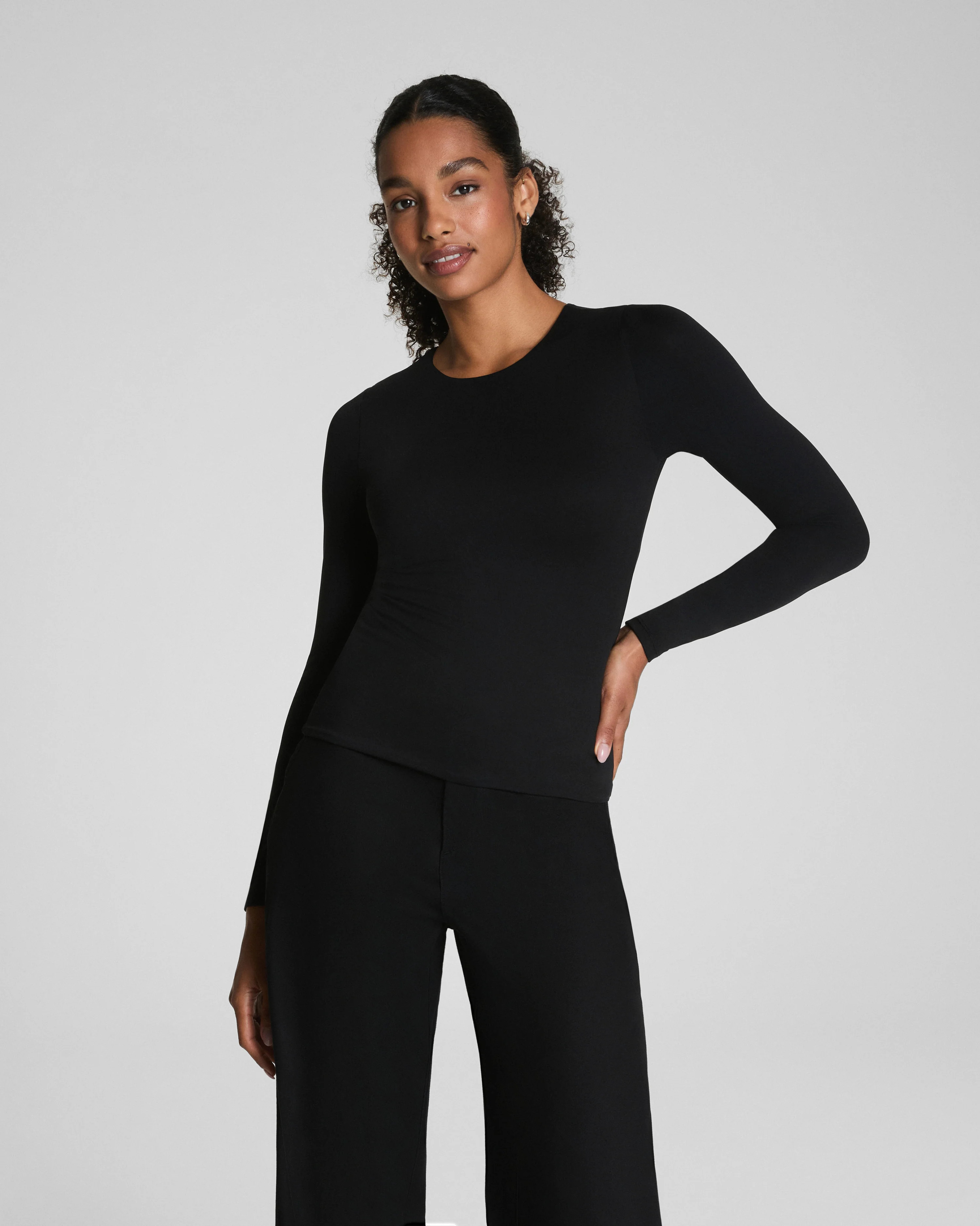 SPANXsmooth™ Jersey Crewneck Long Sleeve Top | Spanx