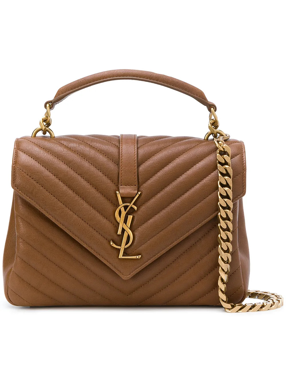 Saint Laurent College bag - Brown | FarFetch US