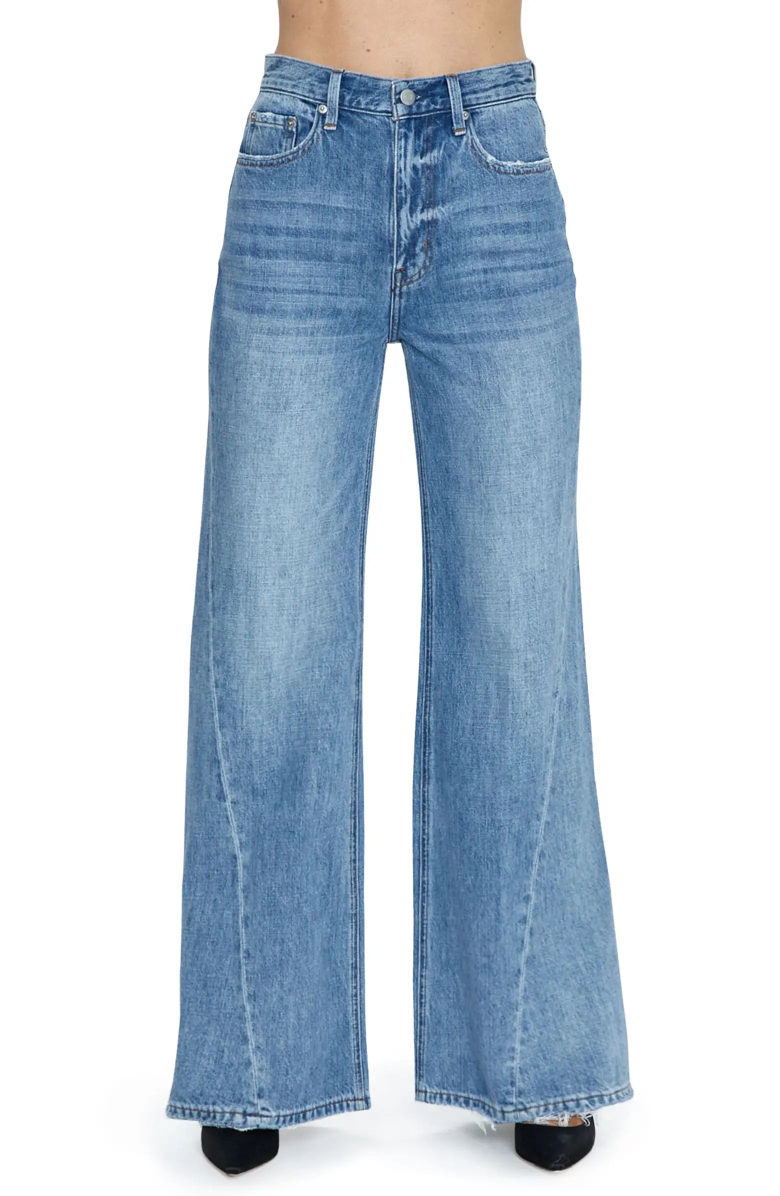 Ruby High Waist Palazzo Wide Leg Jeans | Nordstrom