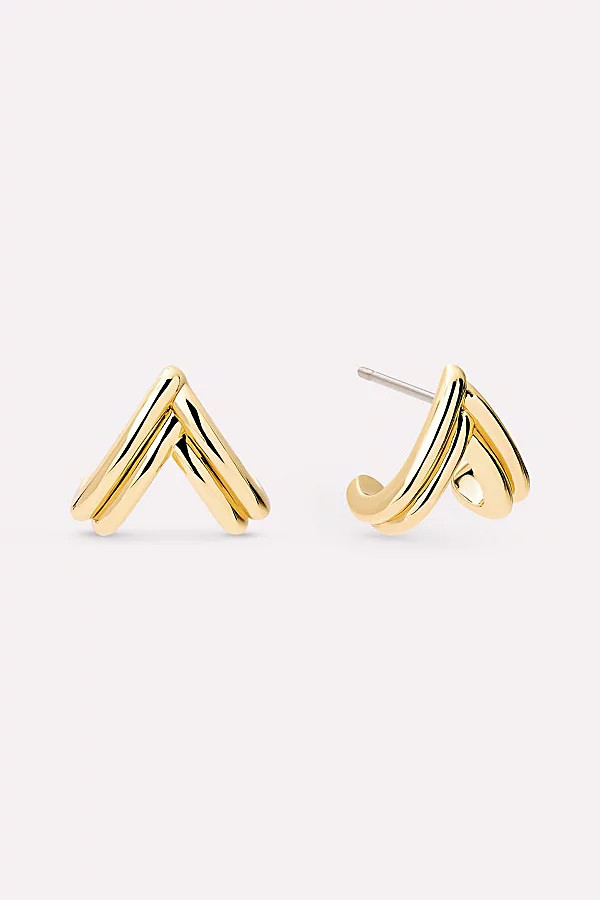 Ana Luisa Karessa Gold Stud Earrings in Gold, Women's at Urban Outfitters | Urban Outfitters (US and RoW)