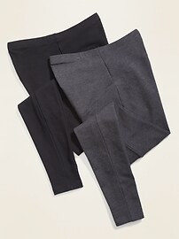 Maternity Full-Panel Leggings 2-Pack | Old Navy (US)