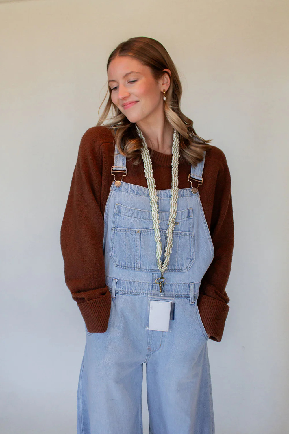 Green Striped Lanyard | Shop Andi