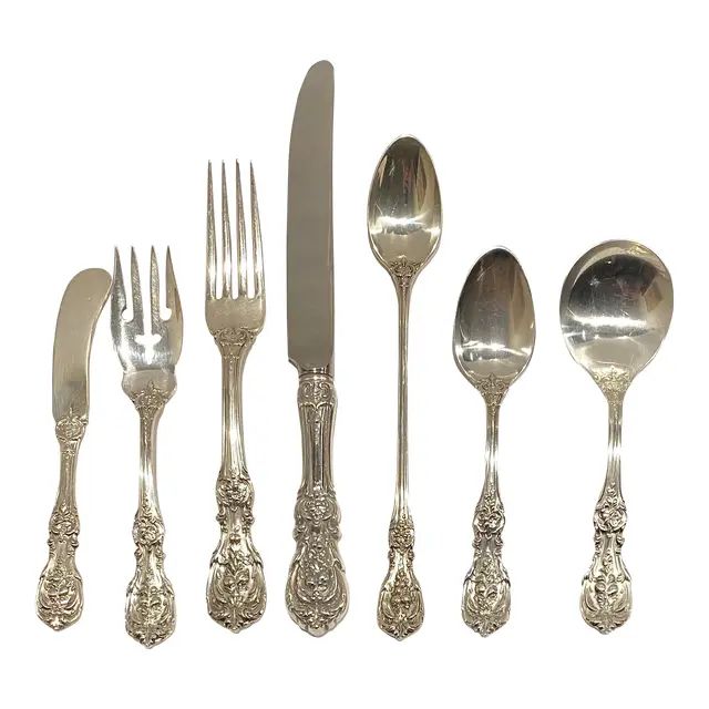 Sterling Reed & Barton Francis I Flatware Place Setting - a Set of Seven | Chairish