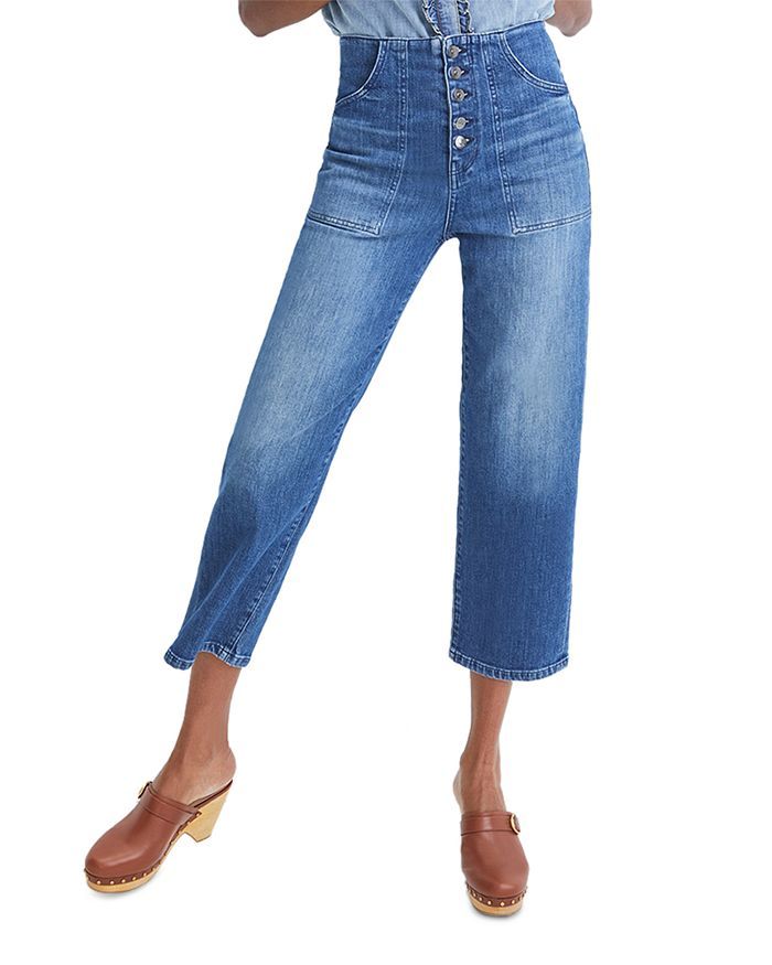 Crosbie High Rise Cropped Wide Leg Jeans | Bloomingdale's (US)