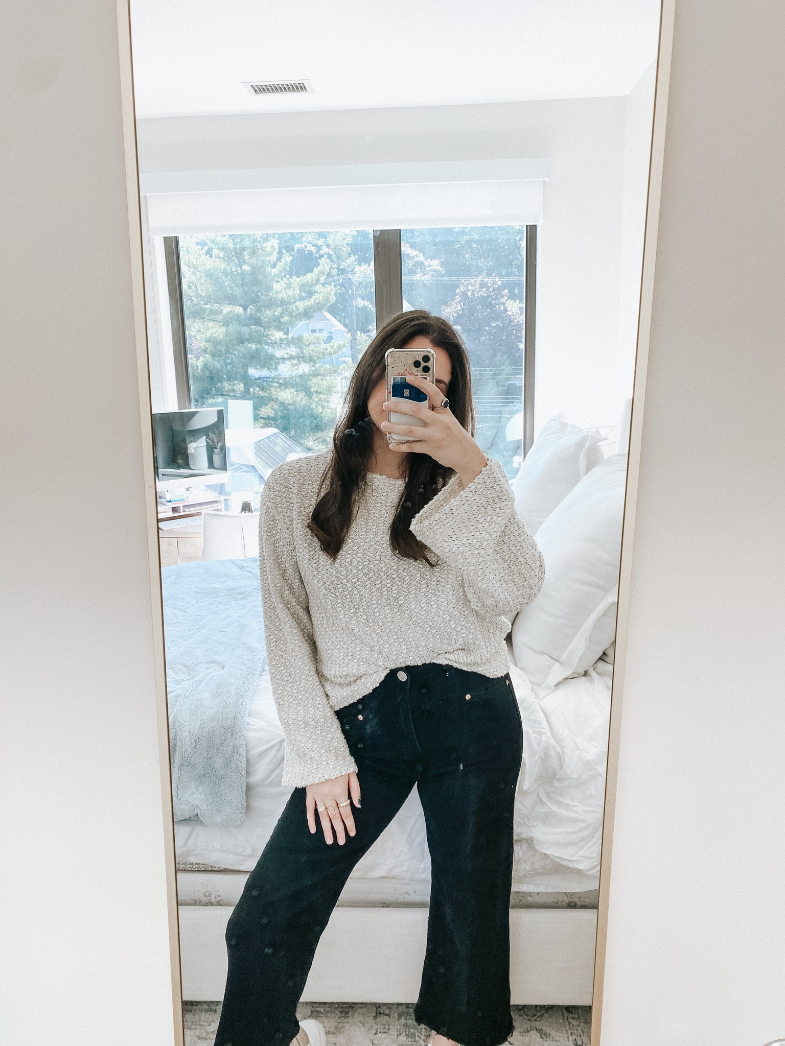 Transitional fall outfit idea 🤩 the cutest H&M sweater! #falloutfit #falloutfitidea 

#LTKunder50 #LTKstyletip #LTKSeasonal