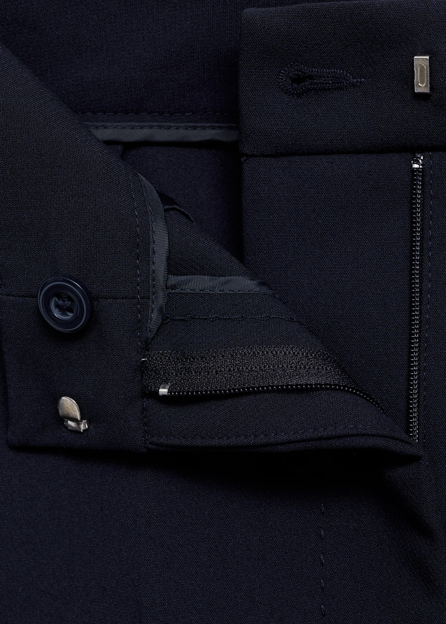 Straight-fit pleated trousersCurrent price [£ 49.99]£ 49.99Select a colourDark Navy | MANGO (UK)