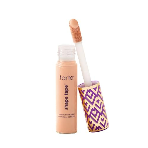 tarte shape tape concealer – Full-Coverage Creaseless Soft Matte Finish, Brightening Under-Eye & Face Makeup, 16hr Longwear, Vegan & Cruelty-Free, full size, 27B light-medium beige | Amazon (US)