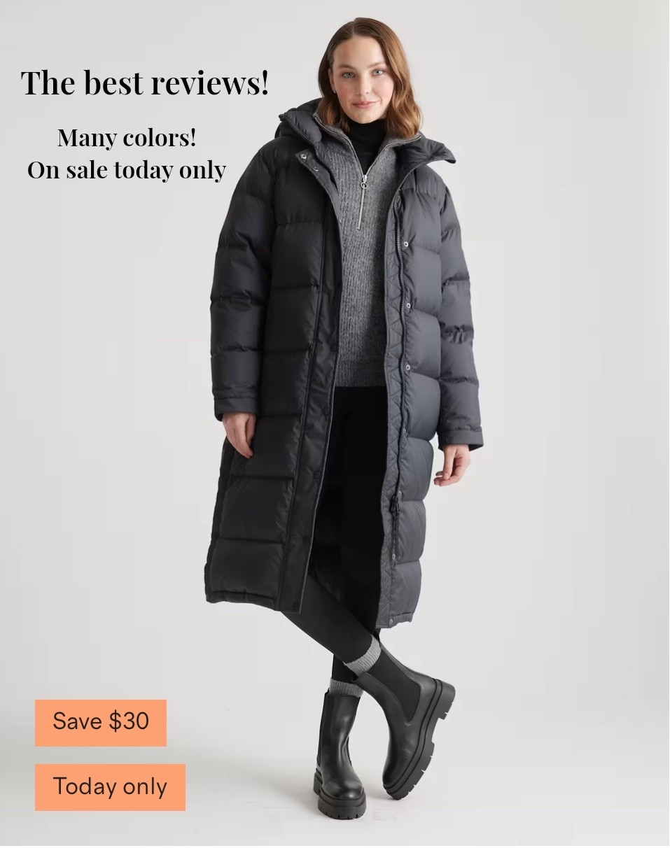 Such a great puffer jacket customers are saying in better than the Aritzia and Patagonia coats!

Many customer review from New England and Minnesota saying this is so warm!

Grab it to try while it’s on sale today- they have 365 day return policy!!


Puffer jacket, quince sale, winter jacket, long winter jacket, winter outfits, travel outfit

#LTKActive #LTKSaleAlert #LTKTravel
