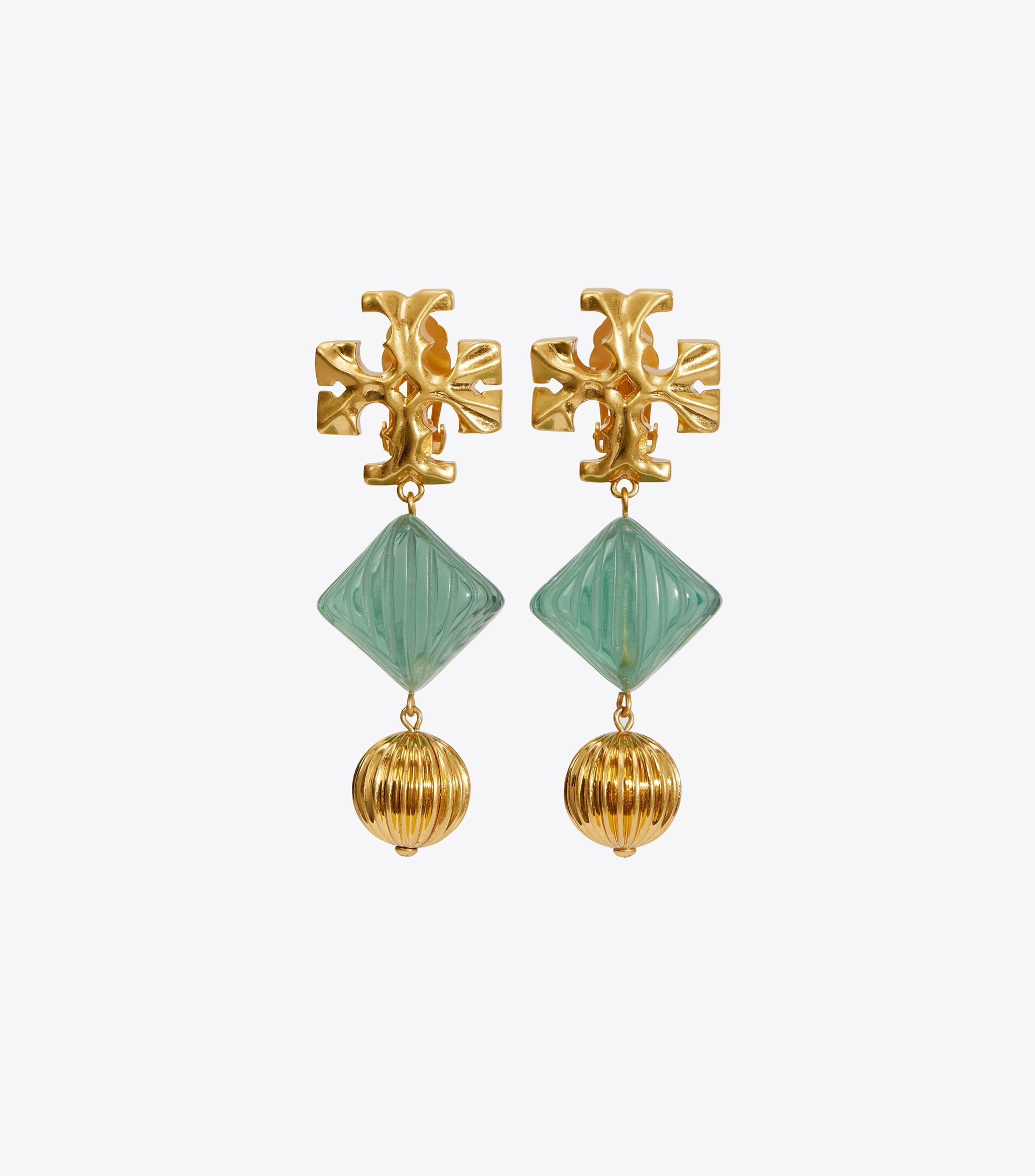 Roxanne Double-Drop Clip-On Earring | Tory Burch (US)