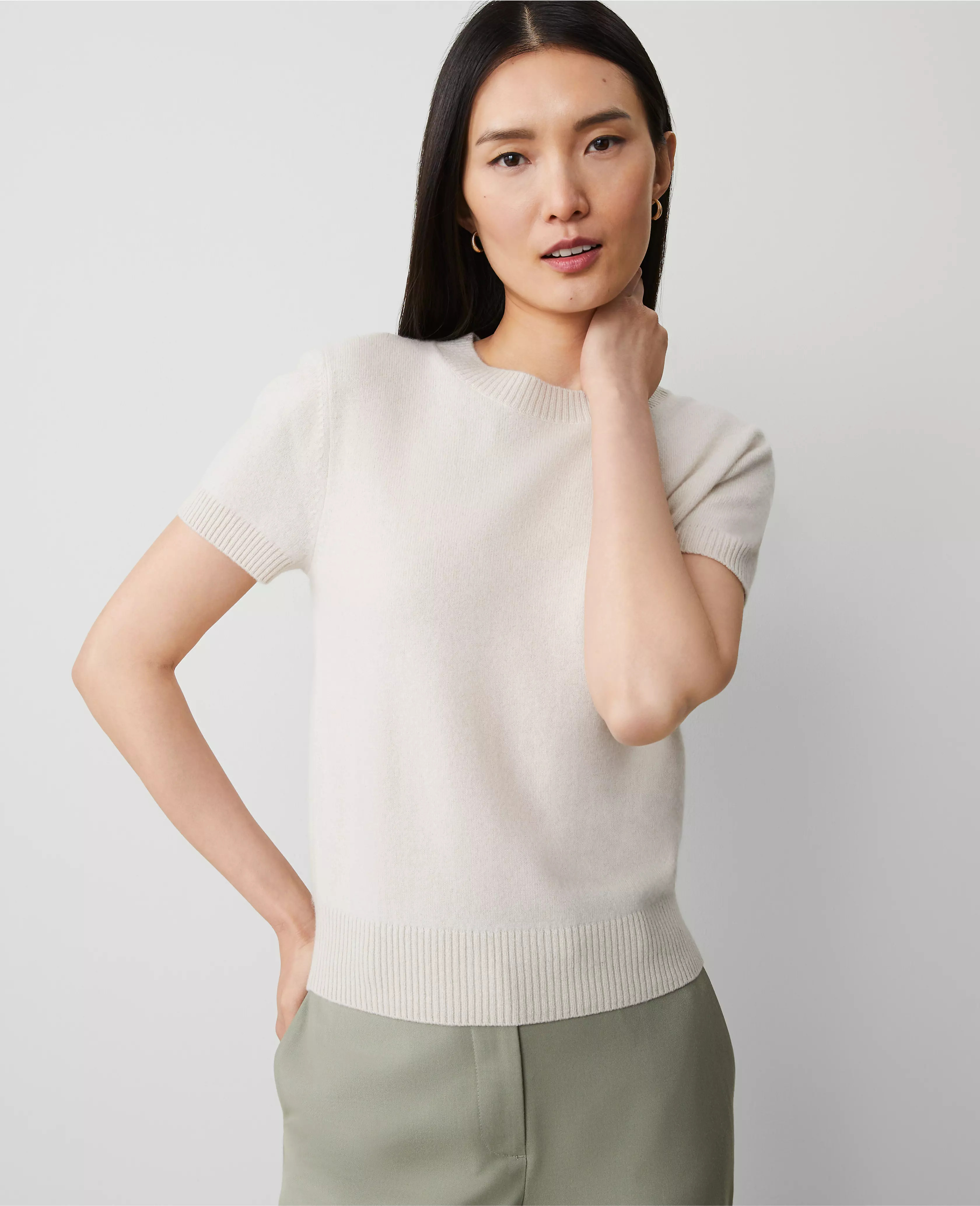 Cashmere Sweater Tee | Ann Taylor
