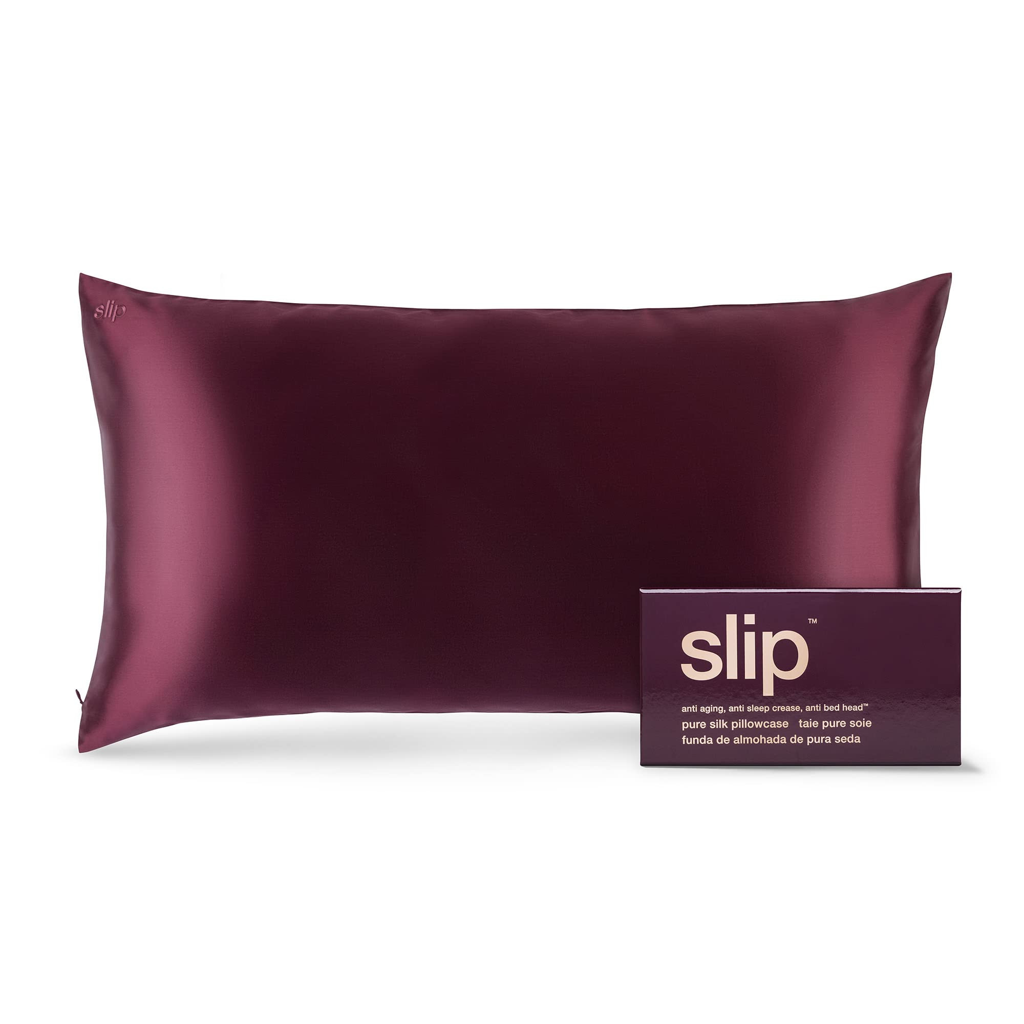 slip The Original King Silk Pillow Case - 100% Pure 22 Momme Mulberry Silk - King Standard Size -... | Amazon (US)